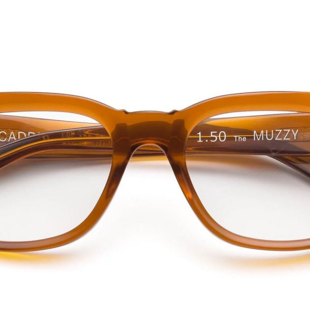 Caddis Muzzy Reading Glasses - Polished Gopher - 2.75